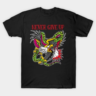 Eagle And Snake Traditional Old School Tattoo T-Shirt